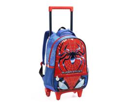 Kit Mochila Rodinhas Infantil Menino Super Spider Seanite