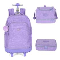 Kit Mochila Rodinhas Juvenil Tactel Crinkle Original Up4you Kit Mochila Rodinhas Juvenil Tactel Crinkle Original Up4you