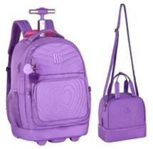 Kit Mochila Rodinhas + Lancheira + Estojo box RB REF: 24673 - CLIO