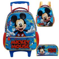 Kit Mochila Rodinhas Lancheira Estojo MICKEY Y Xeryus 11620 Kit Mochila Rodinhas Lancheira Estojo MICKEY Y Xeryus 11620