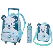 Kit Mochila Rodinhas Lancheira Garrafa Térmica Tigor T Tigre Happy Pilot Pacific Kit Mochila Rodinhas Lancheira Garrafa Térmica Tigor T Tigre Happy Pilot Pacific