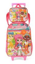 Kit Mochila Rodinhas + Lancheira Infantil Moranguinho Kit Mochila Rodinhas + Lancheira Infantil Moranguinho