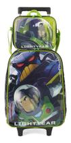 Kit Mochila Rodinhas Lancheira Térmica Infantil Escolar Menino Toy Story Buzz Lightyear Luxcel