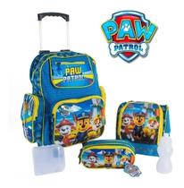 Kit Mochila Rodinhas Patrulha Canina Infantil Masculina Kit Mochila Rodinhas Patrulha Canina Infantil Masculina