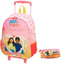 Kit Mochila Romeu e Julieta Escolar Rodinhas G Com Estojo Kit Mochila Romeu e Julieta Escolar Rodinhas G Com Estojo