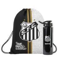 Kit Mochila Sacola Porta Chuteiras e Garrafa Squezee Santos Oficial Kit Mochila Sacola Porta Chuteiras e Garrafa Squezee Santos Oficial