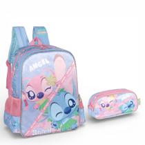Kit Mochila Stitch Costas E Estojo Escolar Passeio Kit Mochila Stitch Costas E Estojo Escolar Passeio