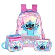 Kit Mochila Stitch De Costas Lancheira E Estojo Box Passeio Kit Mochila Stitch De Costas Lancheira E Estojo Box Passeio
