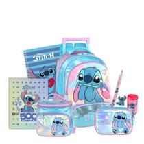 Kit Mochila Stitch Rodas Lancheira E Estojo Box Holográfico Kit Mochila Stitch Rodas Lancheira E Estojo Box Holográfico