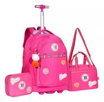 Kit Mochila Teans Infantil Ou Creche Feminina Rodinha Lancheira Estojo - SHOP ALTERNATIVO