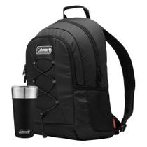 Kit Mochila Térmica Chiller Outlander 28 Latas Preta e Copo Térmico com Tampa 600ml Preto Coleman
