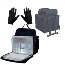 Kit Mochila Térmica Delivery com Par De Luvas Para Motoboy