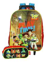 Kit Mochila Toy Story + Estojo Infantil Rodinhas Escolar