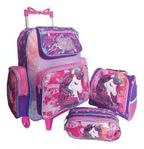 Kit Mochila Unicornio Rodinhas Infantil Chenson Escolar Kit Mochila Unicornio Rodinhas Infantil Chenson Escolar