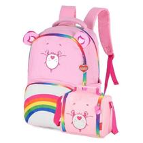 Kit Mochila Ursinhos Carinhosos Rosa + Lancheira Ursinhos Carinhosos Rosa Luxcel