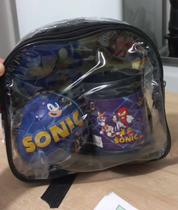 Kit Mochila viseira Lancheira Infantil Menino com Copo e Brinde Kit Mochila viseira Lancheira Infantil Menino com Copo e Brinde