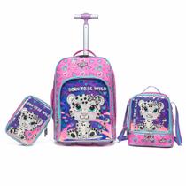 Kit Mochila Yupe Carrinho Lancheira Estojo