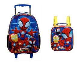 Kit Mochilete G Tam 16 E Lancheira Spidey Xeryus - 11720