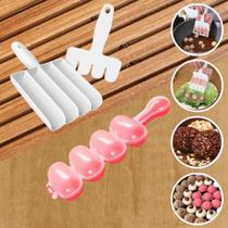 Kit Modelador Cortador Bolinhos De Chuva Almôndegas Doces Nhoque Boleador Doce Arroz Sushi Brigadeiros Enrolador Beijinho