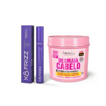 Kit Modelador de Fios Xô Frizz e Máscara Desmaia Cabelo Forever Liss