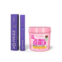 Kit Modelador de Fios Xô Frizz e Máscara Desmaia Cabelo Forever Liss