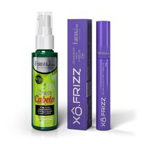 Kit Modelador Xô Frizz e Tônico Cresce Cabelo Forever Liss Kit Modelador Xô Frizz e Tônico Cresce Cabelo Forever Liss
