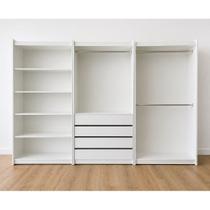 Kit Modulado Closet E Lojas 100% Mdf Branco - Suprema Móveis