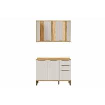 Kit Modulado Ronipa 2 Peças Sauvignon C2P62 Amendoa/Off White