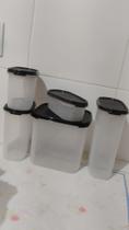 Kit modular com visor 5 peças para mantimentos Tupperware original