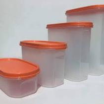 Kit Modular Oval 4 Peças Translucido Tupperware