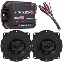 Kit Módulo Amplificador Stetsom IR160.2 e Par de Alto Falantes 5 pol JBL Triaxial 5TRFX55 110W potente Kit Módulo Amplificador Stetsom IR160.2 e Par de Alto Falantes 5 pol JBL Triaxial 5TRFX55 110W potente