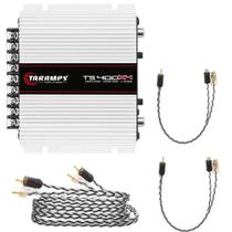 Kit Modulo Amplificador Taramps TS400x4 + 1 RCA + 2 Cabo Y