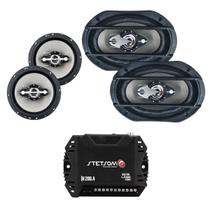 Kit Módulo De Som Ir208.4 + Par De Falantes 6 Pol E 6x9 Pol Kit Módulo De Som Ir208.4 + Par De Falantes 6 Pol E 6x9 Pol