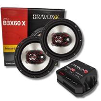Kit Módulo Stetsom Ir160.2 Par Alto Falantes 6 Bravox B3x60x