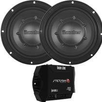 Kit Módulo Stetsom IR400.1 400W 1 Canal 2 Ohms + 2 Subwoofer 8 Bomber Slim 200W Kit Módulo Stetsom IR400.1 400W 1 Canal 2 Ohms + 2 Subwoofer 8 Bomber Slim 200W