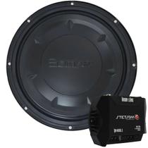 Kit Módulo Stetsom IR400.1 400W 1 Canal 2 Ohms + Subwoofer 10 Bomber Slim 200W Kit Módulo Stetsom IR400.1 400W 1 Canal 2 Ohms + Subwoofer 10 Bomber Slim 200W