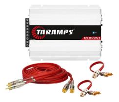 Kit módulo taramps ds 800x4 2 ohms blindado som automotivo