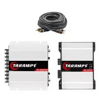 Kit Modulo Taramps Ts400x4 2 Ohms Hd3000.1 2 Ohms + Cabo Rca 5 metros