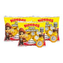 Kit Moedas Sabor Chocolate - Marisbel 3 Unidades 160g Kit Moedas Sabor Chocolate - Marisbel 3 Unidades 160g