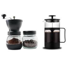 Kit Moedor De Café Manual + Prensa Francesa 650ml Unitermi