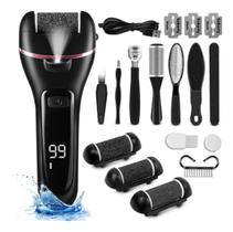 Kit Moedor De Pés Automático Recarregável Lixa De Pé Premium Kit Moedor De Pés Automático Recarregável Lixa De Pé Premium
