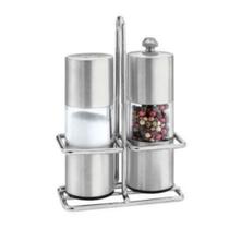 Kit Moedor De Pimenta E Saleiro Em Inox Com Suporte - Unihome - 7899670810308