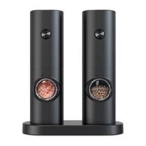 Kit Moedor Elétrico Portátil Ajustável Para Moer Café Sal E Pimenta