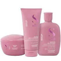 Kit Moisture Semi di Lino Shampoo Máscara Condicionador Hidrata Nutre Antifrizz Secos Alfaparf Kit Moisture Semi di Lino Shampoo Máscara Condicionador Hidrata Nutre Antifrizz Secos Alfaparf