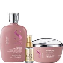 Kit Moisture Shampoo, Máscara e Oil Reflections 30ml - Alfaparf