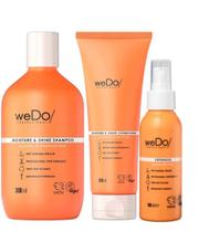 Kit Moisture&Shine WeDo Cabelos Danificados Sh+Cond+Leavein