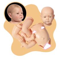 Kit Molde Bebê Reborn Silicone Mary Ann Menina Realista 53cm
