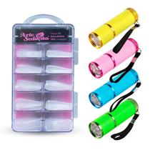 Kit Molde F1 Bailarina 100 Und + Lanterna Led Uv Multicolor