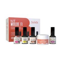 Kit Molde F1 Beltrat Preparadores+Finalizador Gel Nude Rose Kit Molde F1 Beltrat Preparadores+Finalizador Gel Nude Rose