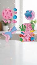 Kit Molde Silicone Fundo Do Mar Confeitaria 4 Peças